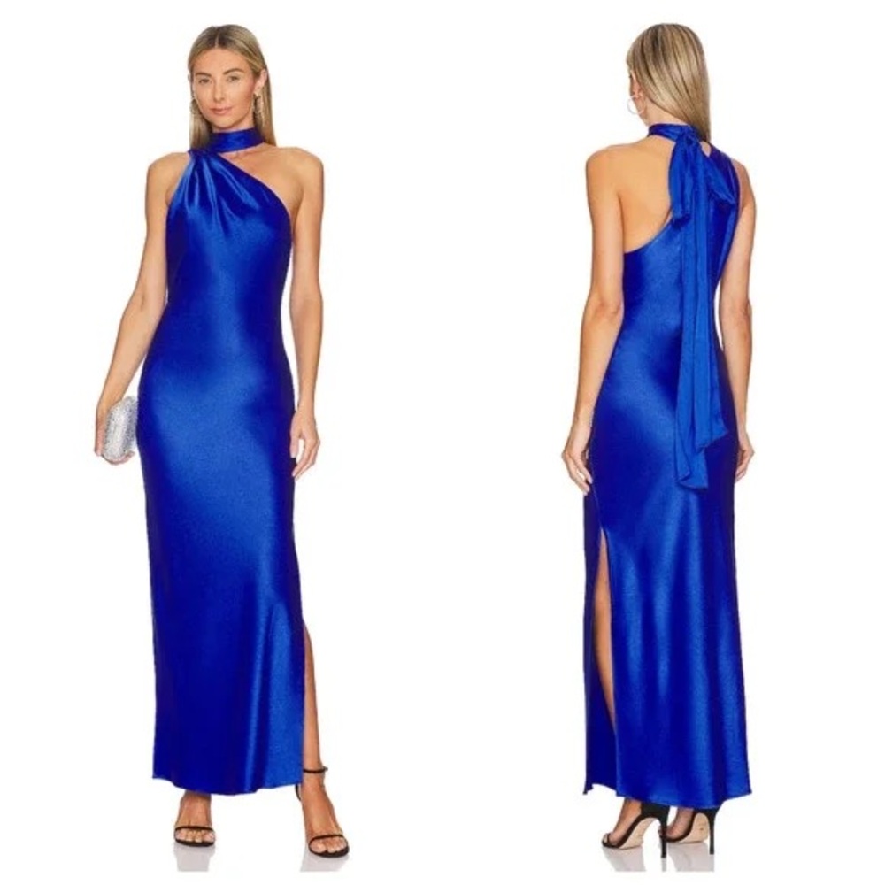 Alice + Olivia Leola Maxi Dress in Royalty
